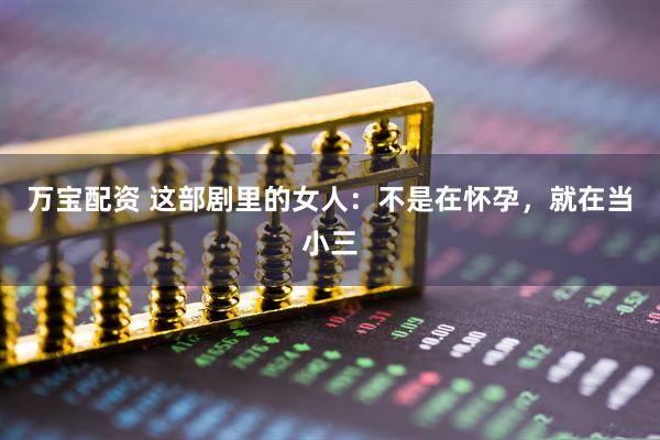 万宝配资 这部剧里的女人：不是在怀孕，就在当小三